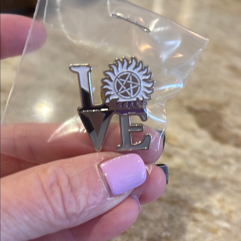 Supernatural LOVE Pin
